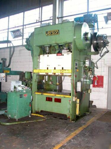 Verson 150-B2-60 double crank straight side press 