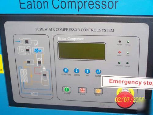 Eaton industrial true 25 hp rotary screw air compressor