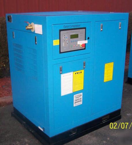 Eaton industrial true 25 hp rotary screw air compressor