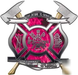 Firefighter decal reflective 4