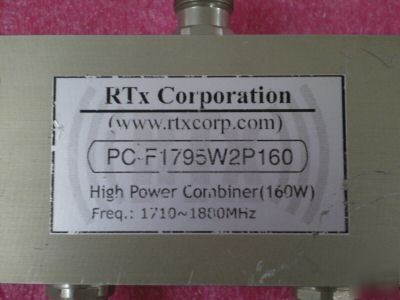 High power combiner (160W) 1710~1880 mhz by rtx corp.