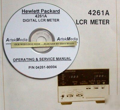Hp 4261A digital lcr meter operating & service manual