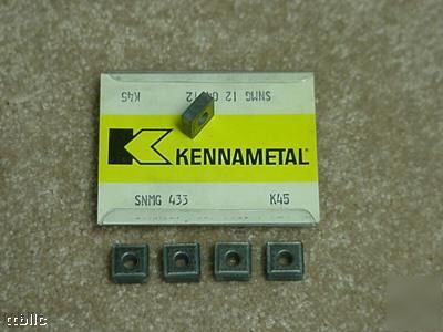 10PC snmg 433 K45 kennametal turning insert