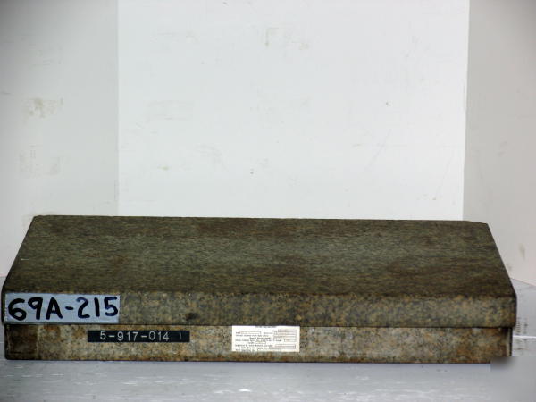 20 in x 30 in gray granite surface plate 2-ledge