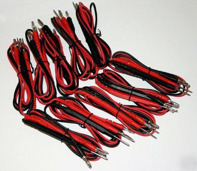 10 lot test leads digital multimeter vom probes, dmm