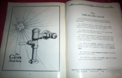 1928 sloan valve company - flush valves catalog 