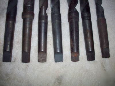 7 morse taper #3 drill bits lathe MT3 mt 3 lot