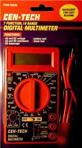 Digital multimeter voltmeter transistor & diode tester