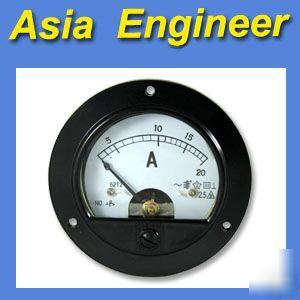 New round analog amp panel meter dc 20A + shunt