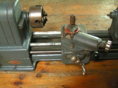 Small vintage craftsman metal lathe usa nice condition