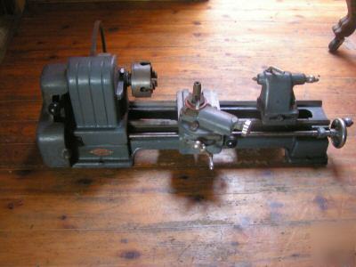 Small vintage craftsman metal lathe usa nice condition