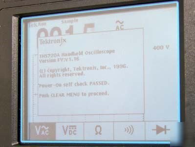 Tektronix hand held oscilloscope THS720A handheld