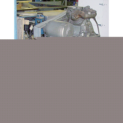 Worthington v-twin air compressor on 100 gallon tank