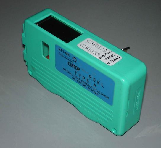 Cletop type a cassette fiber optic connector cleaner 