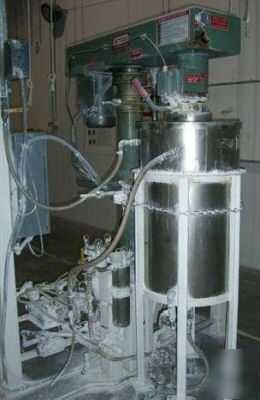 5 hp myers high-speed disperser-s/s-v/s, w/tank (20267)