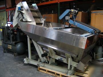 Hoppman brand hopper with conveyor