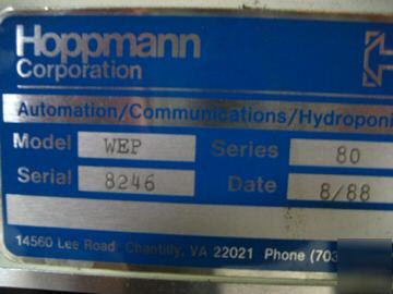 Hoppman brand hopper with conveyor