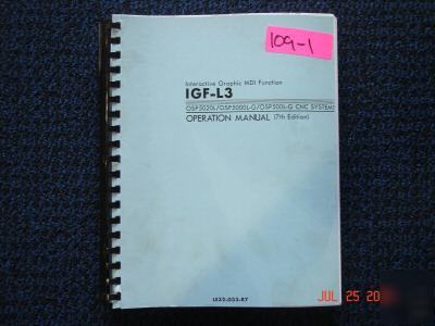 Igf-L3 OSP5020L/OSP5000L-g/OSP500L-g operation manual