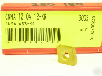 10 sandvik carbide inserts cnma 433-kr 3005