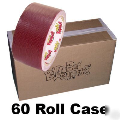 60 roll case of burgundy duct tape 2