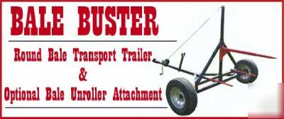 Bale buster round hay bale mover carrier free shipping
