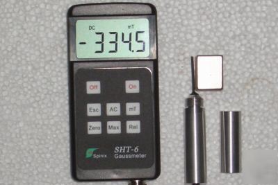 Gaussmeter portable, digital with 1MM thick probe dc/ac