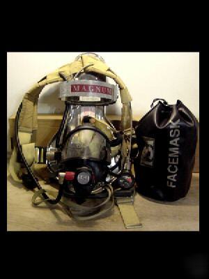 Isi magnum scba respirator pack with facemask and bag