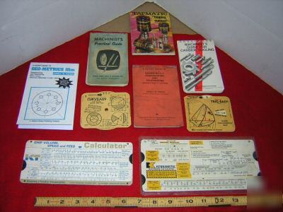 Machinist's machinery manuals charts books trig easy 