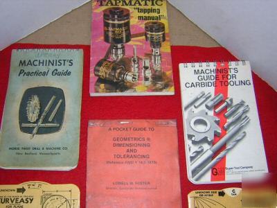 Machinist's machinery manuals charts books trig easy 
