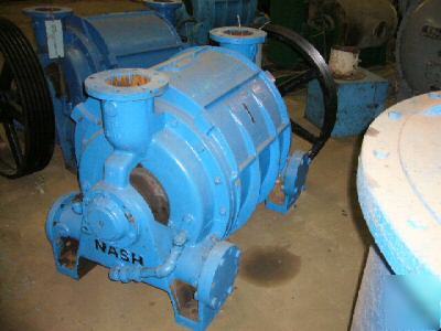 Nash mdl CL2002 liquid ring vacuum pump belt driven