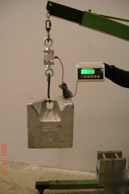 Tension-load cell-digital-hanging crane scale 2000LBS
