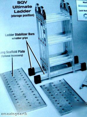 Ultimate ladder 8 in one 18 positions with scaffold