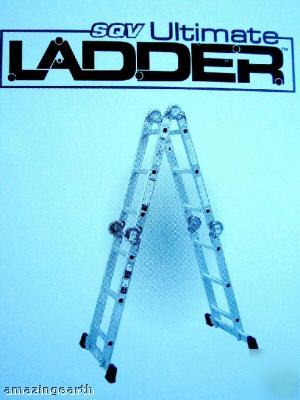 Ultimate ladder 8 in one 18 positions with scaffold