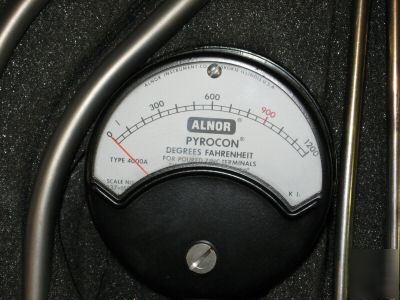 Alnor pyrocon 4000A 1200F pyrometer indicator