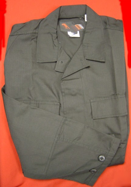 Bdu coat ripstop tactical jacket shirt black medium reg