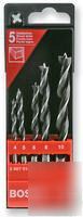 Bosch 5 piece set-brad drill bits for wood (2607018660)