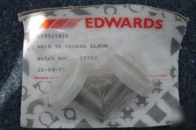 Edwards vacuum C10511420 NW10 90 degree elbow st/st.