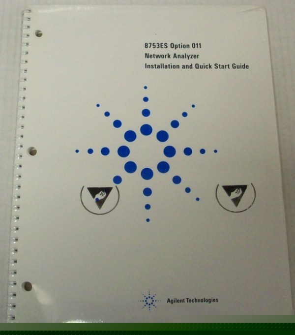 Hp 8753ES option 011 network analyzer install/quicstart