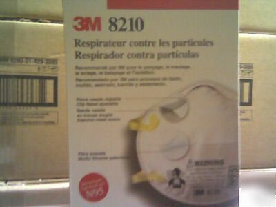 New 3Mâ„¢ particle respirator 8210, N95, 1 case, 8 boxes 