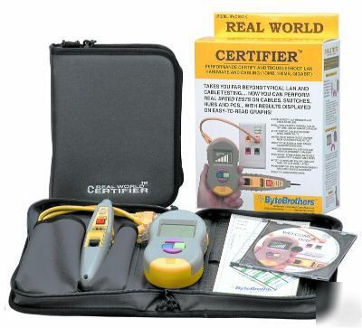 New RWC1000K real world cable certifier kit in box