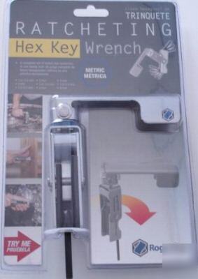 Protool ratcheting hex key wrench - metric sizes
