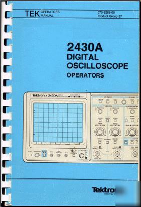 Tek 2430A operators manual in two resolutions +A3 + A4