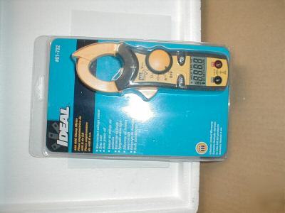 Ideal clamp digital multimeter 61-732 with case leads
