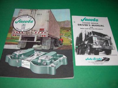 1965 jacobs engine brakes catalog and driver manual 