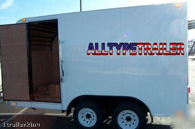 2008 enclosed cargo utility catering concession trailer