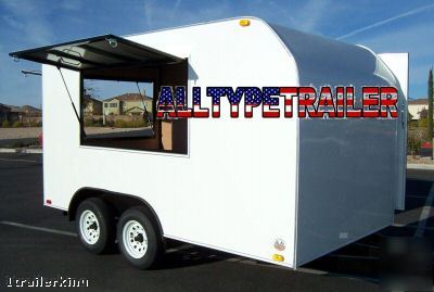 2008 enclosed cargo utility catering concession trailer