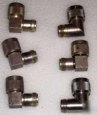 6 each type n (m) to (f) elbow/ adapters shown in photo