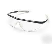 Crews tremor onyx frame clear lens safety glasses TM110