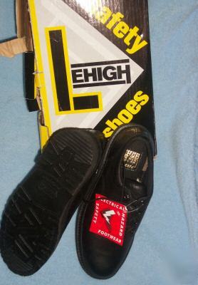 Lehigh safety shoes men 101/2 black electrical hazard