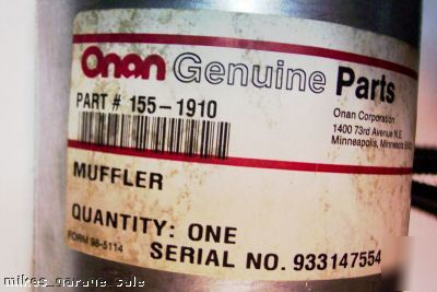 New onan generator muffler 155-1910 4-1/2